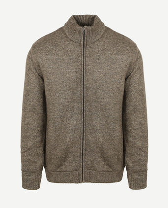 Vest melange groen bruin