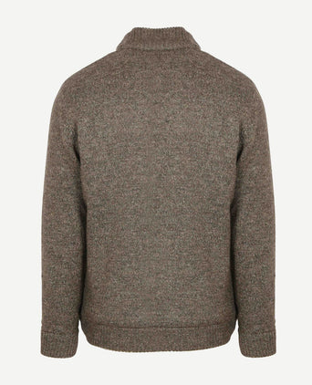 Vest melange groen bruin