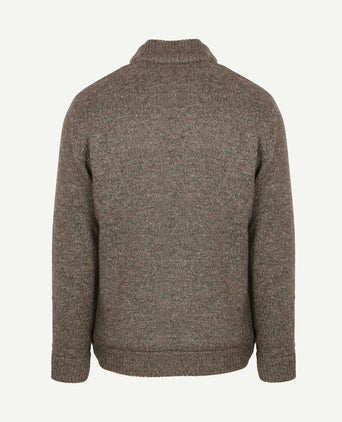 Vest melange groen bruin