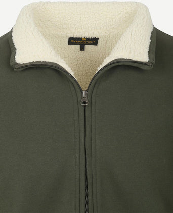 Vest teddy groen