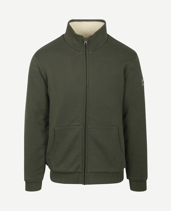 Vest teddy groen