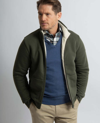 Steppin' Out vest teddy groen | Regular-fit