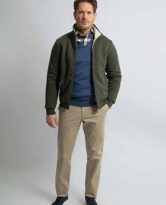 Vest teddy groen