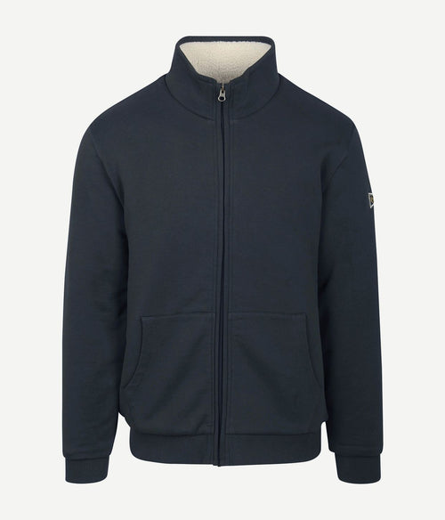 Vest teddy donkerblauw