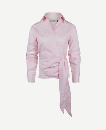 Wikkel blouse julia streep roze