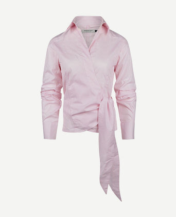 Wikkel blouse julia streep roze