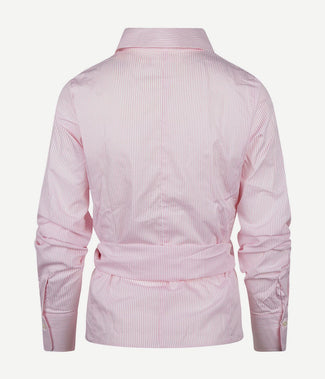 Steppin' Out wikkel blouse julia streep roze | Slim-fit Steppin' Out wikkel blouse julia streep roze | Slim-fit