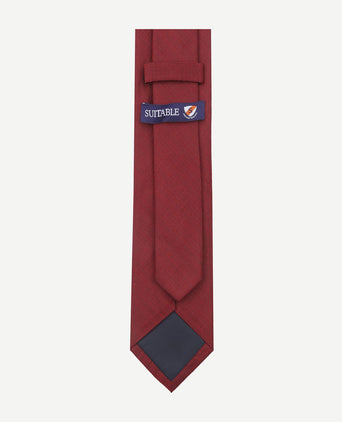 Stropdas zijde bordeaux k82-1