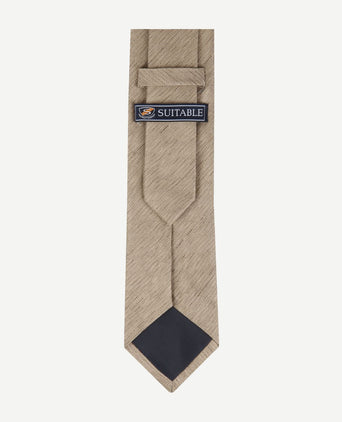 Stropdas zijde bruin k82-1