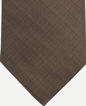 Stropdas zijde donkerbruin k82-1