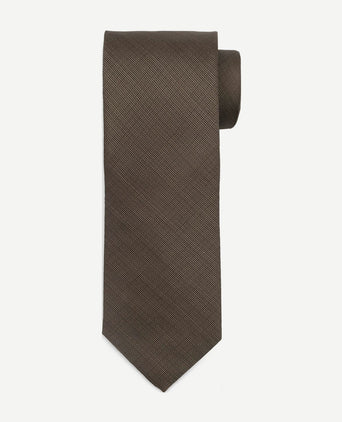 Stropdas zijde donkerbruin k82-1