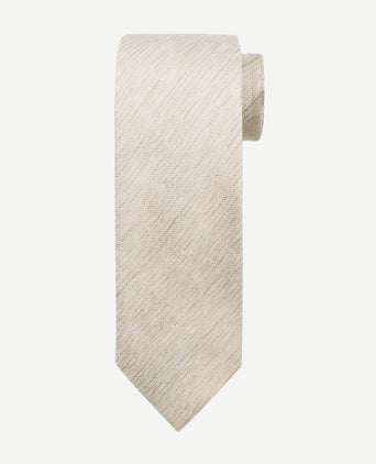 Stropdas zijde lichtbruin k81-6