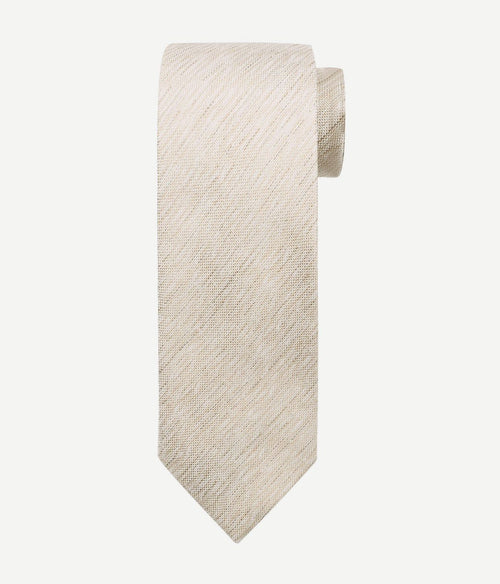 Stropdas zijde lichtbruin k81-6