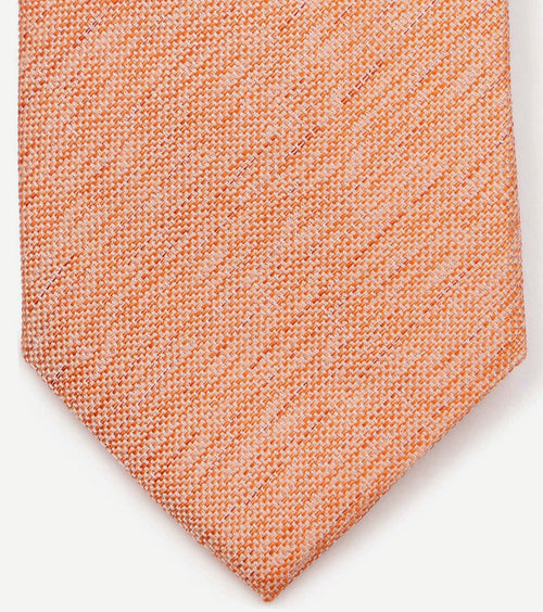 Stropdas zijde oranje k81-8