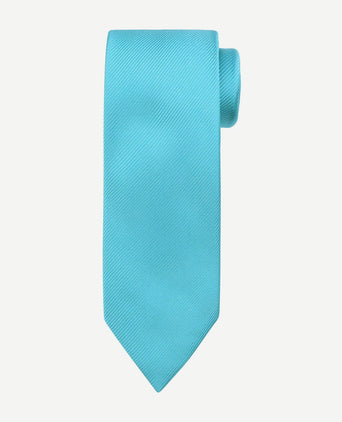 Stropdas zijde turquoise uni f24