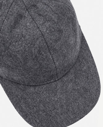 Cap wool blend antraciet