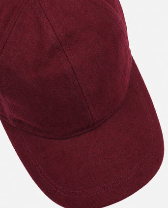 Cap wool blend rood