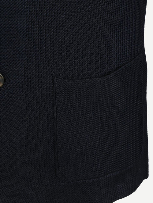 Cardigan button aaron donkerblauw