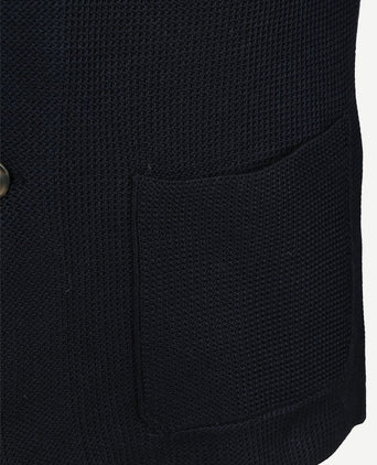 Cardigan button aaron donkerblauw