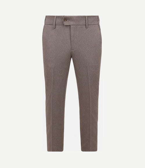 Aiden pantalon houndstooth tabacco