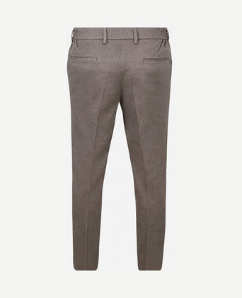 Aiden pantalon houndstooth tabacco
