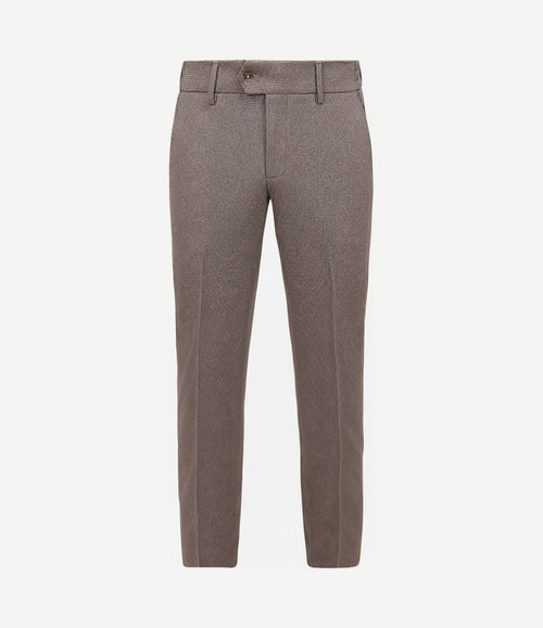 Aiden pantalon houndstooth tabacco