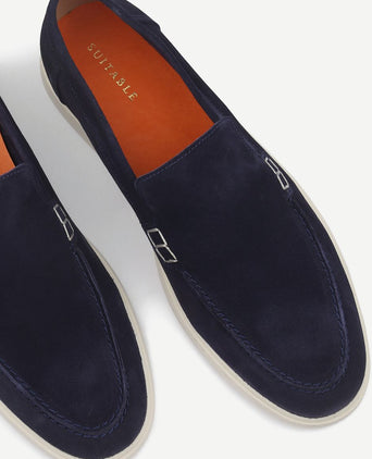 Suitable azul loafers donkerblauw