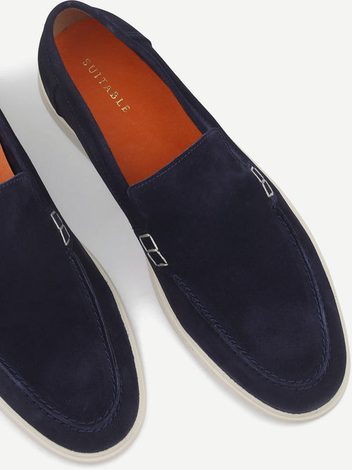 Suitable azul loafers donkerblauw