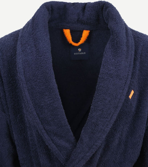 Suitable badjas donkerblauw | Regular-fit
