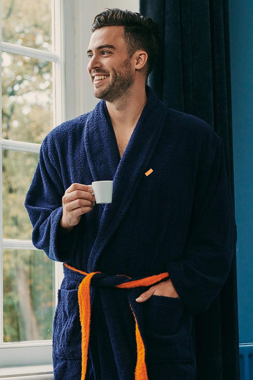 Suitable badjas donkerblauw | Regular-fit