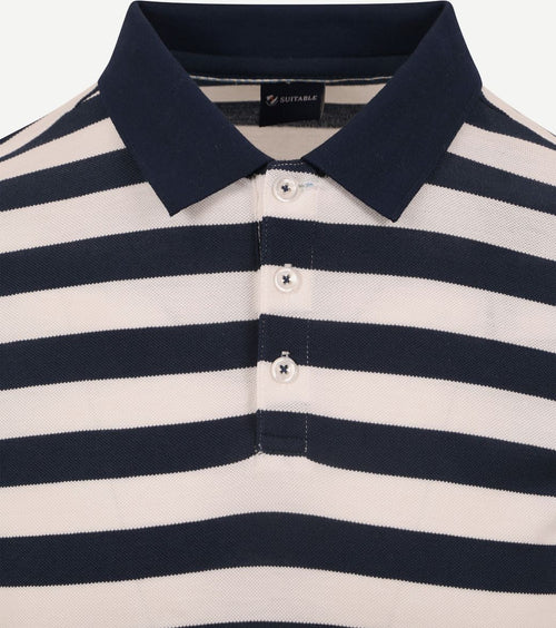 Suitable balky polo donkerblauw