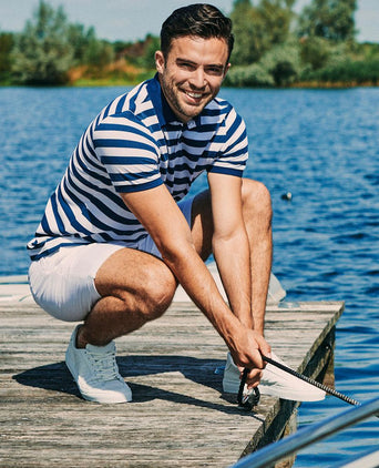 Suitable balky polo donkerblauw