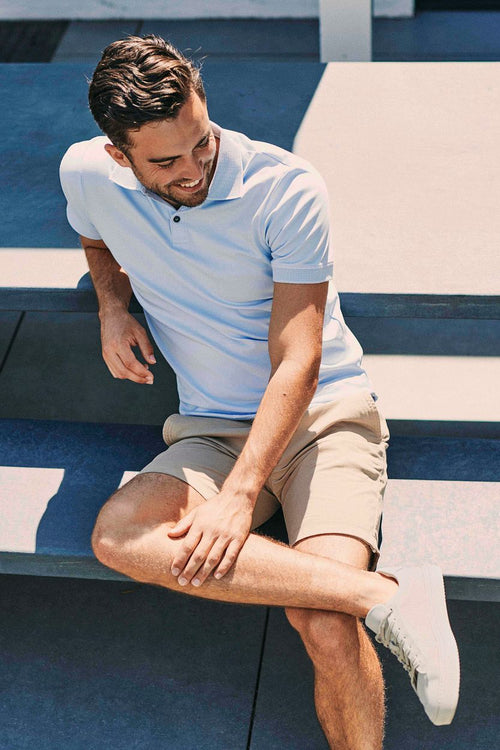 Suitable barri short beige | Slim-fit