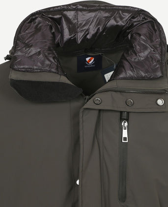 Suitable baz winterjas donkergroen | Regular-fit