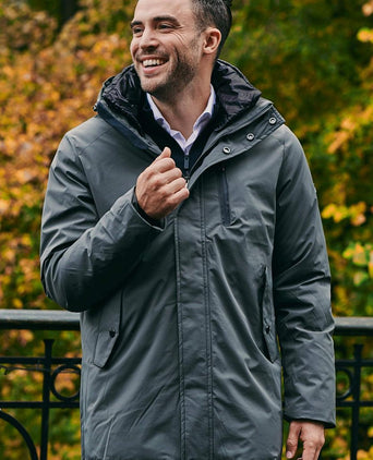 Suitable baz winterjas donkergroen | Regular-fit