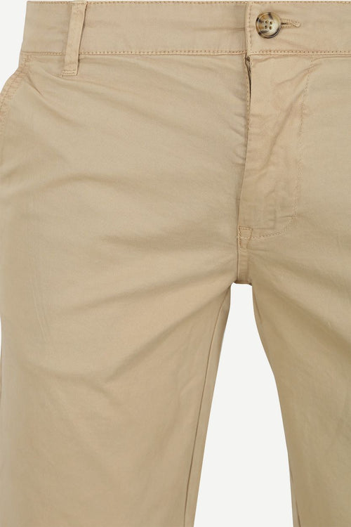 Suitable berry short beige | Slim-fit