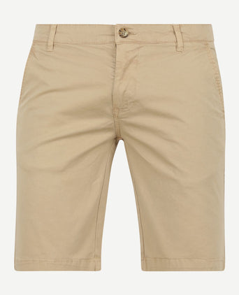 Suitable berry short beige | Slim-fit