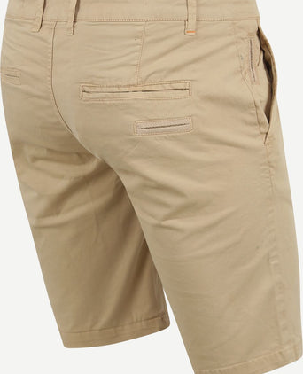 Suitable berry short beige | Slim-fit