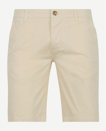 Suitable berry short ecru | Slim-fit