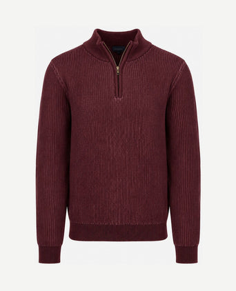 Bico halve rits trui burgundy