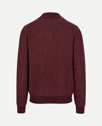 Bico halve rits trui burgundy