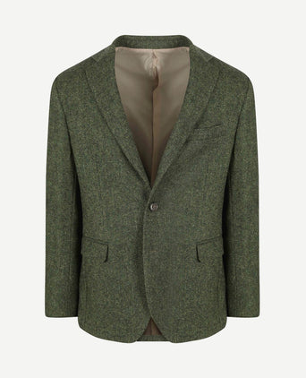 Birds eye colbert merinowol groen