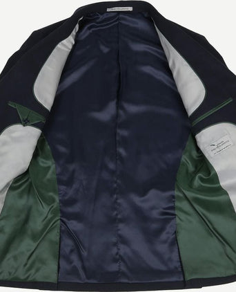 Suitable blazer flanel donkerblauw