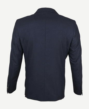 Suitable blazer flanel donkerblauw