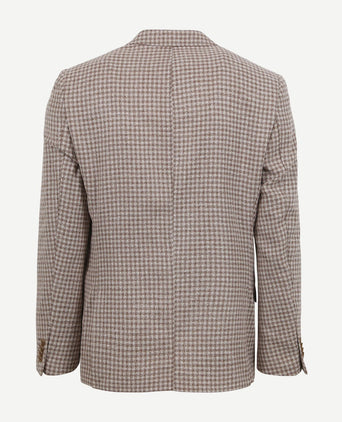 Suitable blazer grou ruiten beige
