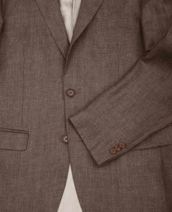 Blazer linen twill bruin