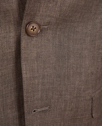 Blazer linen twill bruin