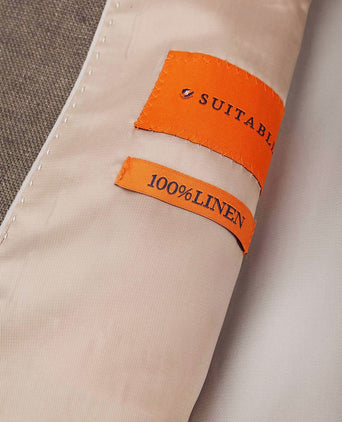 Blazer linen twill bruin