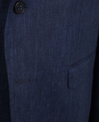 Blazer linen twill donkerblauw