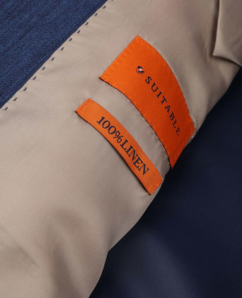 Blazer linen twill donkerblauw